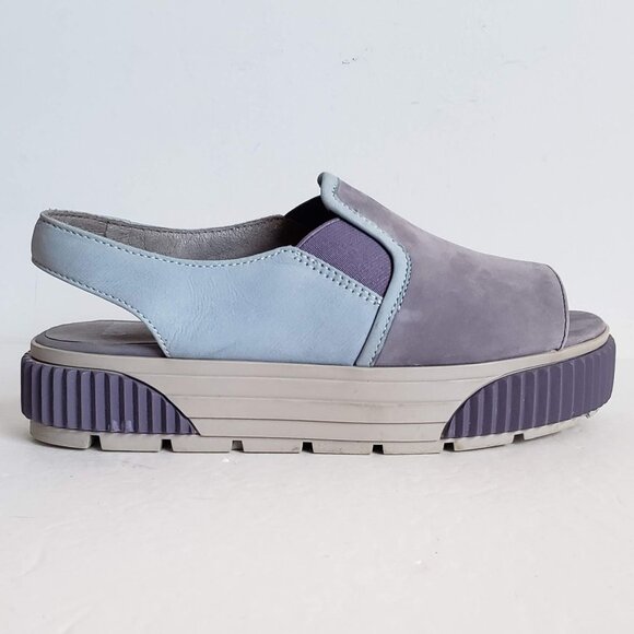 CAMPER Leather Platform Sandals Purple and Blue 35 - Picture 1 of 16